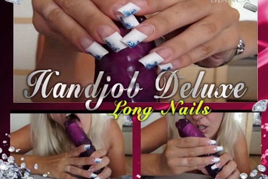 handjob long nail fetish